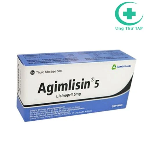 Agimlisin 5 Agimexpharm - Thuốc điều trị tăng huyết áp - suy tim