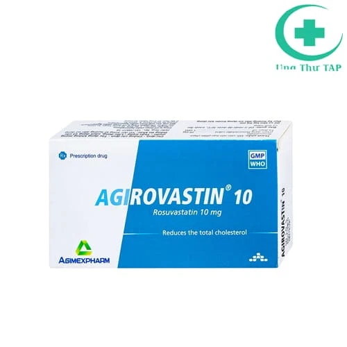 Agirovastin 10 Agimexpharm - Thuốc điều trị tăng cholesteron máu