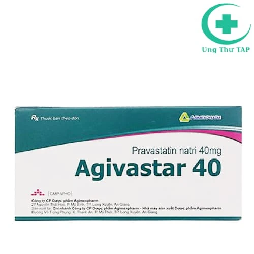 Agivastar 40 Agimexpharm - Thuốc điều trị các bệnh tim mạch