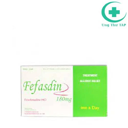 Fefasdin 180 - Thuốc điều trị nổi mề đay và viêm mũi dị ứng