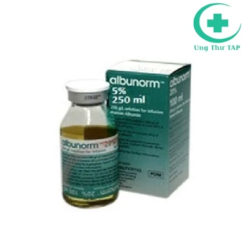 Albunorm 5% 50g/l 250ml - Thuốc tăng thể tích máu hiệu quả