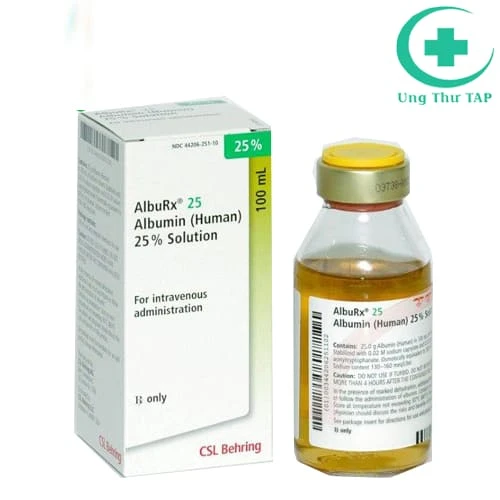 AlbuRx 25 - Thuốc truyền tăng thể tích máu