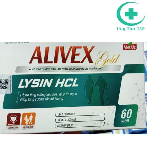 Alivex Gold - Sản phẩm bổ sung kẽm,lysine cho cơ thể