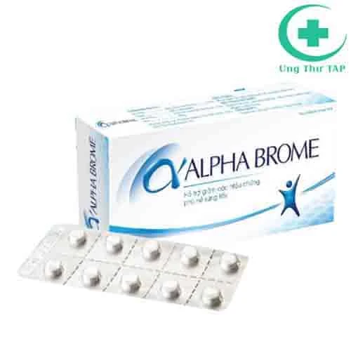 Alpha brome - Hỗ trợ giảm phù nề, bầm tím hiệu quả