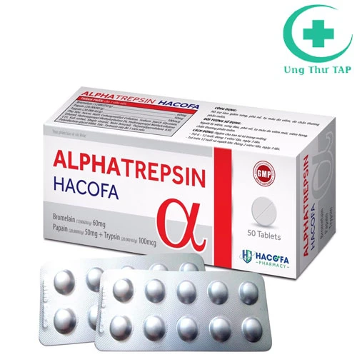 Alphatrepsin hacofa - Hỗ trợ làm giảm sưng, phù nề, tụ máu hiệu quả