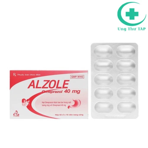 Alzole 40mg - Thuốc điều trị viêm loét dạ dày - tá tràng