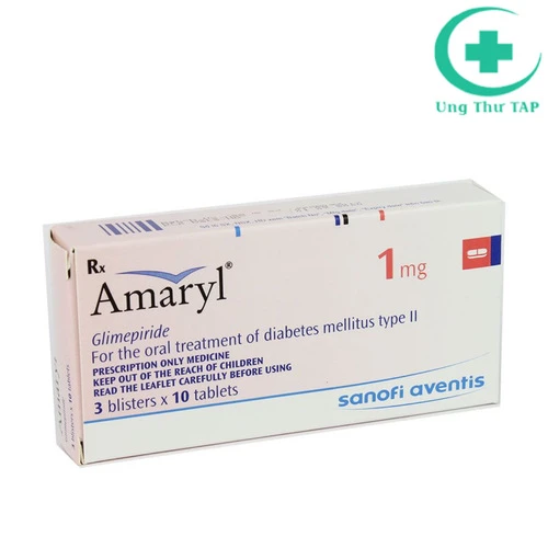 Amaryl 1mg - Thuốc điều trị bệnh đái tháo đường hiệu quả