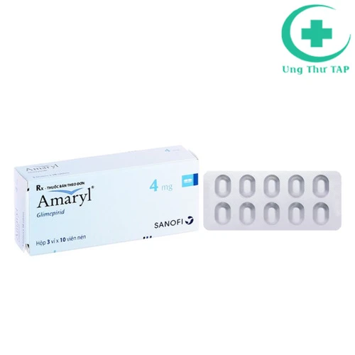 Amaryl 4mg - Thuốc điều trị đái tháo đường type 2 của Sanofi