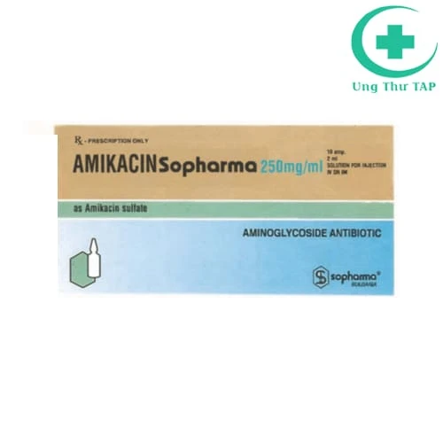 Amikacin 250mg/ml Sopharma - Thuốc điều trị nhiễm khuẩn