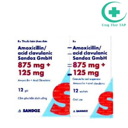 Amoxicillin/acid clavulanic Sandoz - Thuốc điều trị nhiễm khuẩn