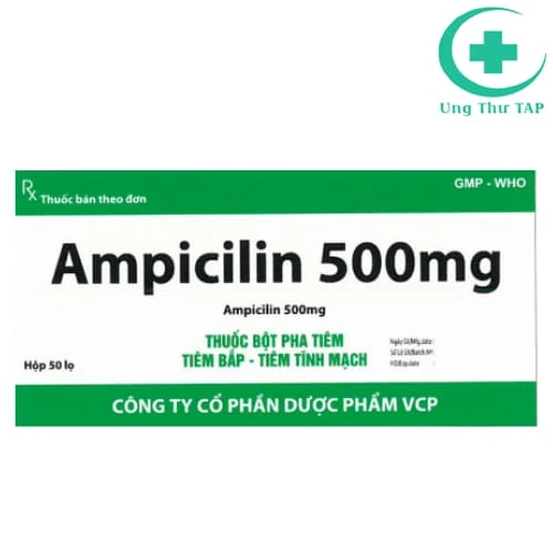 Ampicilin 500mg VCP - Thuốc điều trị viêm, nhiễm khuẩn