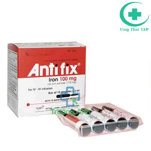 Antifix 100mg/5ml - Thuốc điều trị thiếu máu do thiếu sắt