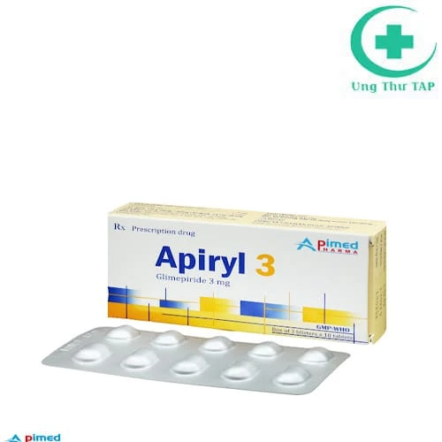 Apiryl 3-  Thuốc điều trị đái đường tuýp 2 hiệu quả