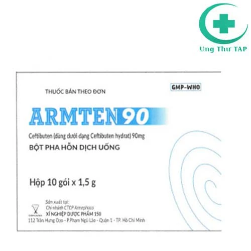Armten 90 - Thuốc điều trị viêm phế quản cấp, viêm phổi
