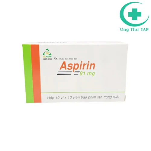 Aspirin 81mg TV.PHARM - Thuốc dự phòng nhồi máu cơ tim & đột quỵ