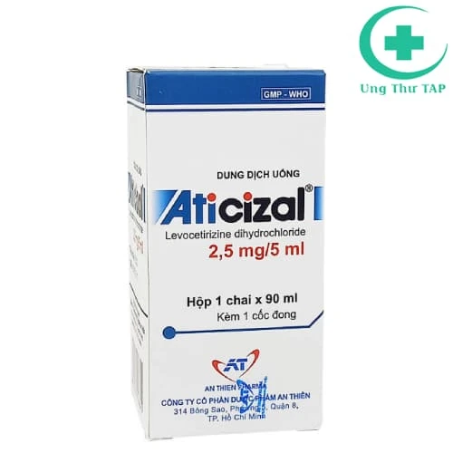 Aticizal 2,5mg/5ml An Thiên (chai 90ml) - Trị viêm mũi dị ứng