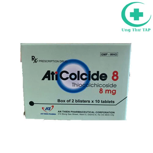 Aticolcide 8mg - Thuốc điều trị hỗ trợ các cơn co thắt gây đau
