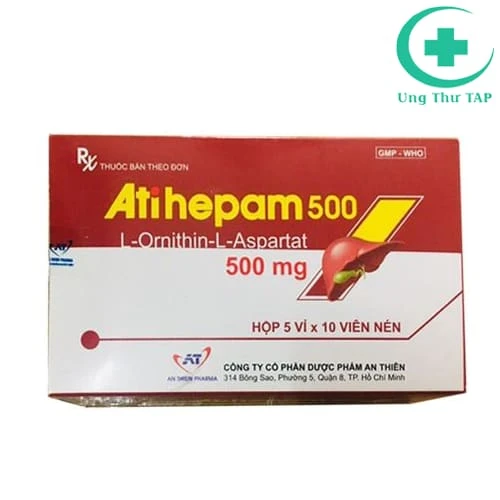 Atihepam 500mg (viên) - Thuốc điều trị các vấn đề ở gan