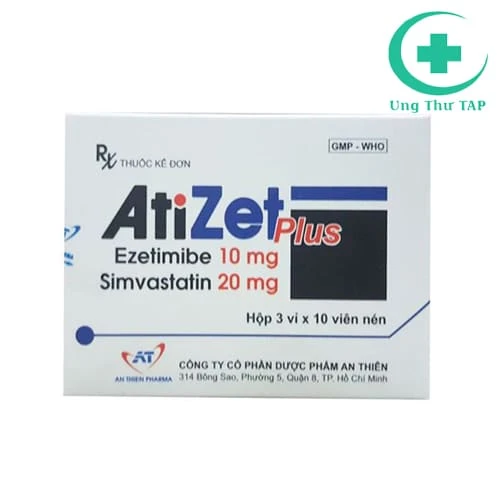 Atizet Plus 10/20mg - Giúp hạ thấp cholesterol xấu hiệu quả