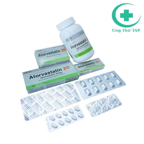Atorvastatin 20mg Khapharco - Thuốc hạ cholesterol trong máu