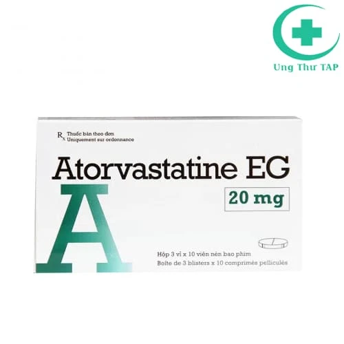 Atorvastatine EG 20mg Pymepharco - Thuốc làm giảm cholesterol
