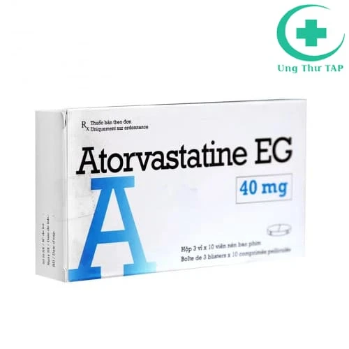 Atorvastatine EG 40mg Pymepharco - Thuốc trị tăng cholesterol