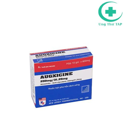 Augxicine 250mg/31.25mg - Thuốc điều trị nhiễm khuẩn, nhiễm nấm