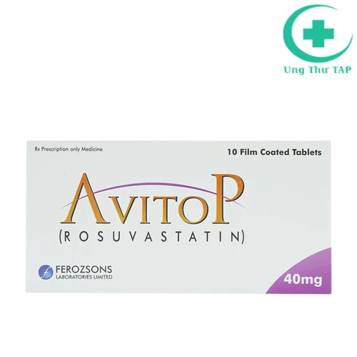 Avitop 40mg - Thuốc điều trị tăng cholesterol, rối loạn lipid máu