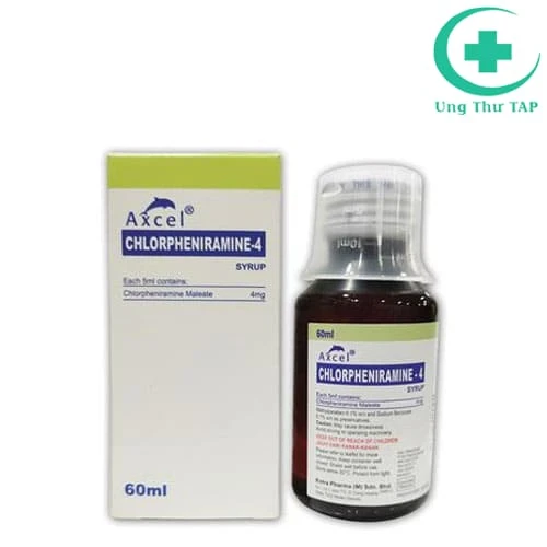 Axcel Chlorpheniramine-4 Syrup Kotra Pharma - Điều trị viêm mũi