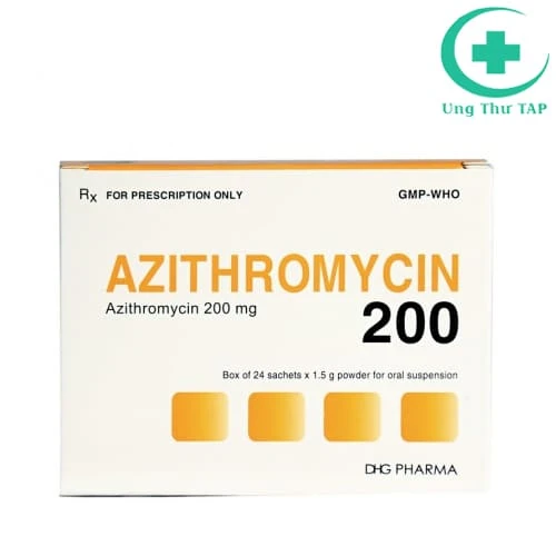 Azithromycin 200 - Thuốc điều trị nhiễm khuẩn đường hô hấp và đường sinh dục