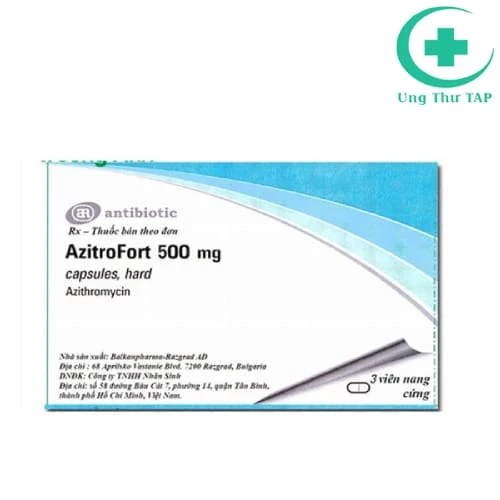 AzitroFort 500 mg Balkanpharma - Thuốc nhiễm khuẩn chất lượng