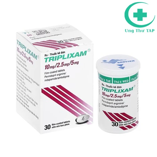 Triplixam 10mg/2.5mg/5mg - Thuốc chống tăng huyết áp hiệu quả