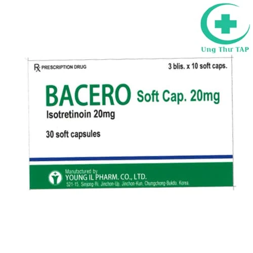 Bacero Soft Cap. 20mg - Thuốc điều trị bệnh trứng cá nặng
