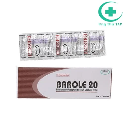 Barole 20mg - Thuốc điều trị loét dạ dày, tá tràng hiệu quả