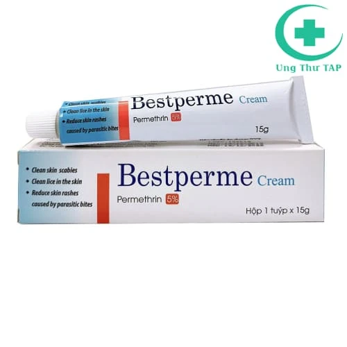Bestperme Cream - Kem trị ghẻ, rận, ký sinh trùng cắn