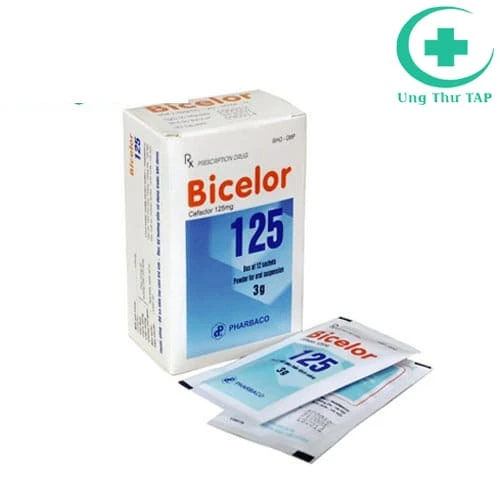 Bicelor 125mg Pharbaco (gói bột) - Điều trị bệnh nhiễm khuẩn