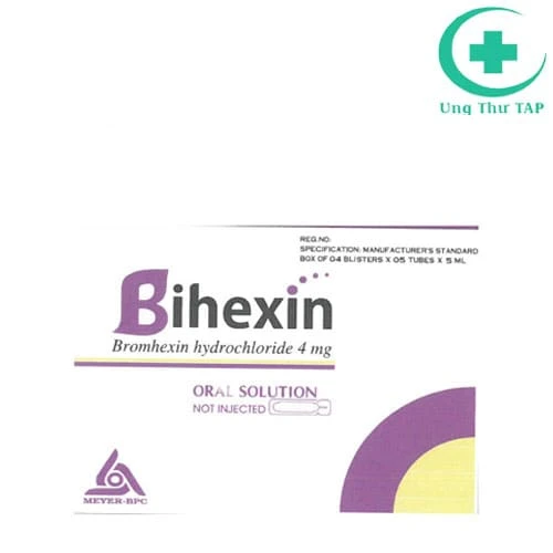 Bihexin - Thuốc điều trị ho, nhiễm trùng đường hô hấp