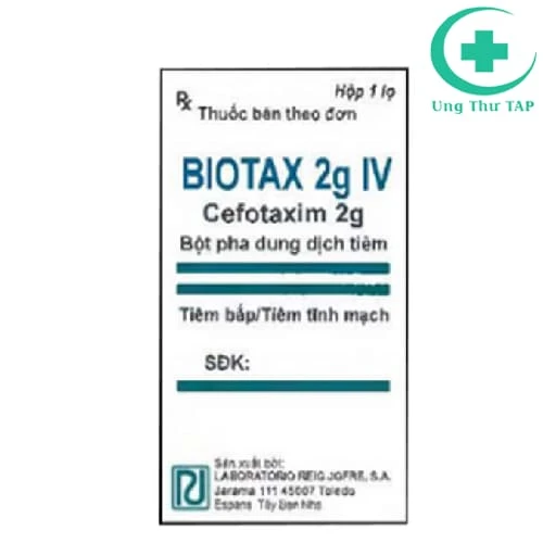Biotax 2g IV - Thuốc điều trị nhiễm khuẩn hàng đầu