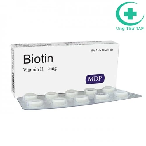 Biotin 5mg Mediplantex - Thuốc điều trị rụng tóc, viêm da