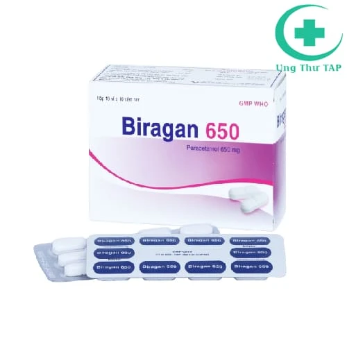 Biragan 650 - Thuốc điều trị đau, giúp hạ sốt của Bidiphar