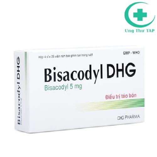 BISACODYLDHG 5mg - Thuốc điều trị táo bón hiệu quả của DHG Pharma