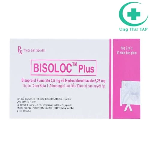 Bisoloc Plus 2,5mg - Thuốc điều trị tăng huyết áp hiệu quả của Việt Nam