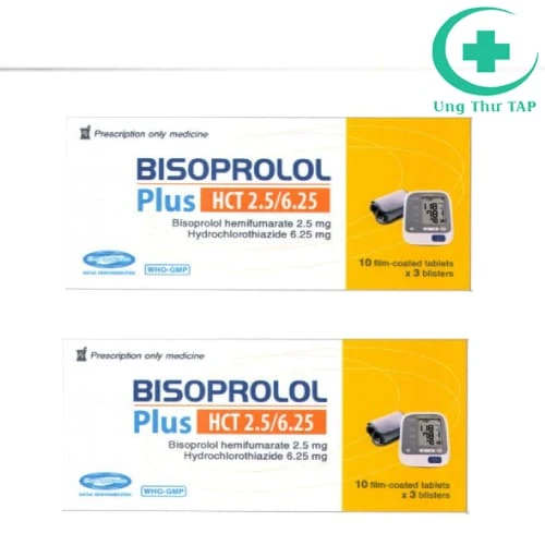 Bisoprolol Plus HCT 2.5/6.25 - Thuốc điều trị tăng huyết áp chất lượng