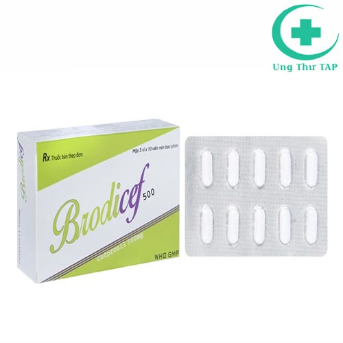 Brodicef 500mg - Thuốc chống nhiễm khuẩn, nhiễm nấm hiệu quả