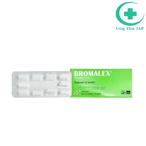 Bromalex 6mg (Bromazepam) - Thuốc an thần, giúp ngủ ngon