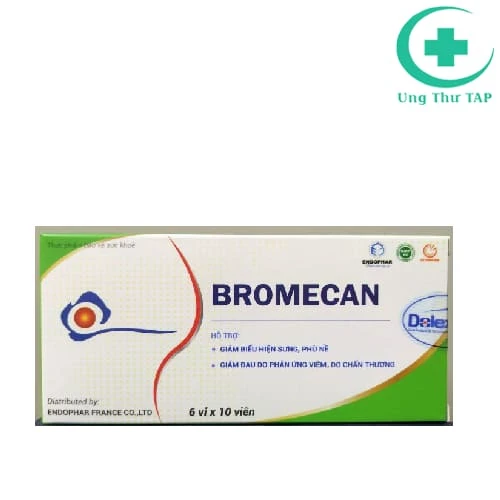 Bromecan Dolexphar - Sản phẩm hỗ trợ giảm sưng, phù nề hiệu quả