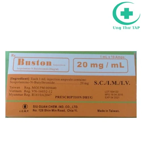 Buston Injection 20mg/ml Siu Guan Chem - Trị viêm loét dạ dày