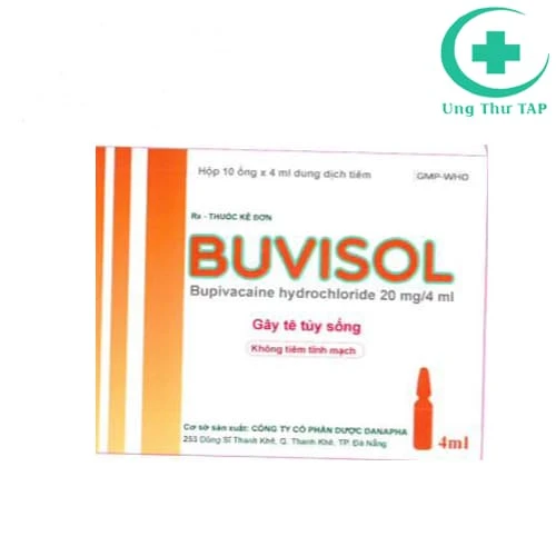Buvisol 20mg/4ml Danapha - Thuốc gây tê hiệu quả của Danapha