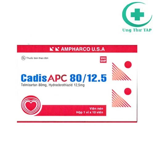 CadisAPC 80/12.5 - Thuốc điều trị tăng huyết áp nguyên phát
