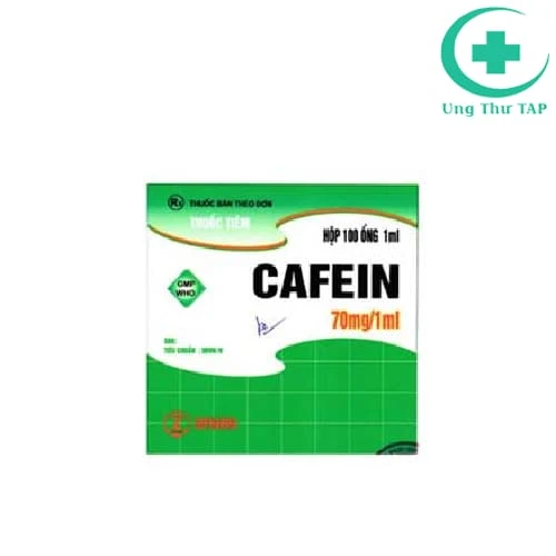 Cafein 70mg/1ml Dopharma - Điều trị trợ tim, điều trị suy tim